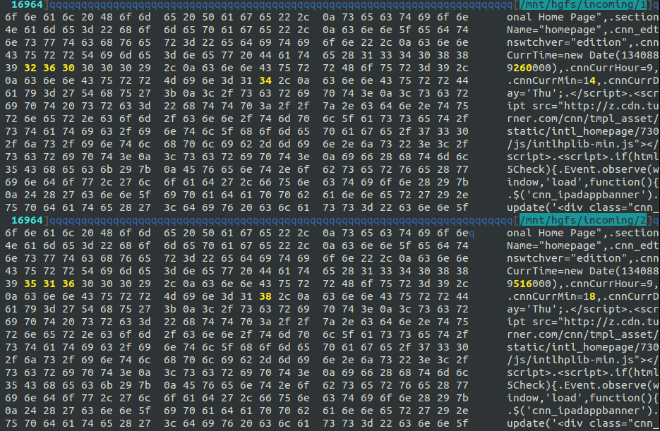 Binary code that makes CNN&rsquo;s homepage